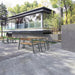 Gewerbefabrik Sitzbank Rottendorf Outdoor Bank Parkbank Holz Grau RAL 7011 Park