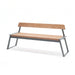 Gewerbefabrik Sitzbank Rottendorf Outdoor Bank Parkbank Holz Grau RAL 7011