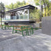 Gewerbefabrik Sitzbank Rottendorf Outdoor Bank Parkbank Holz Grün RAL 6018 Park