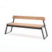 Gewerbefabrik Sitzbank Rottendorf Outdoor Bank Parkbank Holz Schwarz RAL 9017