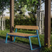 Gewerbefabrik Sitzbank Rottweil Outdoor Bank Parkbank Holz Blau RAL 5005 Park