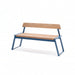 Gewerbefabrik Sitzbank Rottweil Outdoor Bank Parkbank Holz Blau RAL 5005