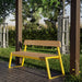 Gewerbefabrik Sitzbank Rottweil Outdoor Bank Parkbank Holz Gelb RAL 1028 Park