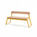 Gewerbefabrik Sitzbank Rottweil Outdoor Bank Parkbank Holz Gelb RAL 1028