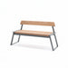 Gewerbefabrik Sitzbank Rottweil Outdoor Bank Parkbank Holz Grau RAL 7011