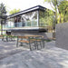 Gewerbefabrik Sitzbank Rottweil Outdoor Bank Parkbank Holz Grau RAL 7011 Stadt