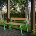 Gewerbefabrik Sitzbank Rottweil Outdoor Bank Parkbank Holz Grün RAL 6018 Park