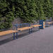 Gewerbefabrik Sitzbank Trebbin Outdoor Bank Parkbank Holz Blau RAL 5005 Park