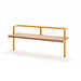 Gewerbefabrik Sitzbank Trebbin Outdoor Bank Parkbank Holz Gelb RAL 1028
