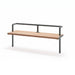 Gewerbefabrik Sitzbank Trebbin Outdoor Bank Parkbank Holz Grau RAL 7011
