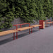 Gewerbefabrik Sitzbank Trebbin Outdoor Bank Parkbank Holz Rot RAL 3001 Park