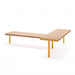 Gewerbefabrik Sitzbank Trebgast Outdoor Bank Parkbank Holz Gelb RAL 1028