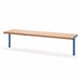 Gewerbefabrik Sitzbank Trebsen Outdoor Bank Parkbank Holz Blau RAL 5005