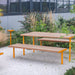 Gewerbefabrik Sitzbank Trebsen Outdoor Bank Parkbank Holz Gelb RAL 1028 Park