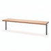 Gewerbefabrik Sitzbank Trebsen Outdoor Bank Parkbank Holz Grau RAL 7011