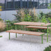 Gewerbefabrik Sitzbank Trebsen Outdoor Bank Parkbank Holz Grün RAL 6018 Park