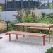 Gewerbefabrik Sitzbank Trebsen Outdoor Bank Parkbank Holz Rot RAL 3001 Park