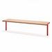 Gewerbefabrik Sitzbank Trebsen Outdoor Bank Parkbank Holz Rot RAL 3001