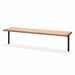Gewerbefabrik Sitzbank Trebsen Outdoor Bank Parkbank Holz Schwarz RAL 9017