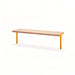Gewerbefabrik Sitzbank Trebur Outdoor Bank Parkbank Holz Gelb RAL 1028