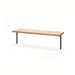 Gewerbefabrik Sitzbank Trebur Outdoor Bank Parkbank Holz Grau RAL 7011