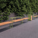 Gewerbefabrik Sitzbank Trebur Outdoor Bank Parkbank Holz Grün RAL 6018 Stadt