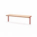 Gewerbefabrik Sitzbank Trebur Outdoor Bank Parkbank Holz Rot RAL 3001
