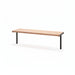 Gewerbefabrik Sitzbank Trebur Outdoor Bank Parkbank Holz Schwarz RAL 9017