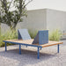 Gewerbefabrik Sitzbank Trostberg Outdoor Bank Parkbank Holz Blau RAL 5005 Park