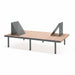 Gewerbefabrik Sitzbank Trostberg Outdoor Bank Parkbank Holz Grau RAL 7011