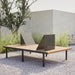 Gewerbefabrik Sitzbank Trostberg Outdoor Bank Parkbank Holz Schwarz RAL 9017 Park