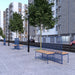 Gewerbefabrik Sitzbank Vilshofen Outdoor Bank Parkbank Holz Blau RAL 5005 Park