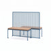 Gewerbefabrik Sitzbank Vilshofen Outdoor Bank Parkbank Holz Blau RAL 5005