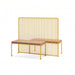 Gewerbefabrik Sitzbank Vilshofen Outdoor Bank Parkbank Holz Gelb RAL 1028
