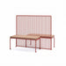 Gewerbefabrik Sitzbank Vilshofen Outdoor Bank Parkbank Holz Rot RAL 3001