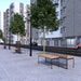 Gewerbefabrik Sitzbank Vilshofen Outdoor Bank Parkbank Holz Schwarz RAL 9017 Park