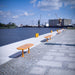 Gewerbefabrik Sitzbank Walsdorf Outdoor Bank Parkbank Holz Gelb RAL 1028 Park