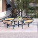 Gewerbefabrik Sitzbank Walsleben Outdoor Bank Parkbank Holz Blau RAL 5005 Park