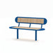 Gewerbefabrik Sitzbank Walsleben Outdoor Bank Parkbank Holz Blau RAL 5005