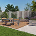 Gewerbefabrik Sitzbank Walsleben Outdoor Bank Parkbank Holz Blau RAL 5005 Stadt
