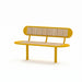 Gewerbefabrik Sitzbank Walsleben Outdoor Bank Parkbank Holz Gelb RAL 1028