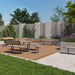 Gewerbefabrik Sitzbank Walsleben Outdoor Bank Parkbank Holz Grau RAL 7011 Stadt