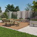 Gewerbefabrik Sitzbank Walsleben Outdoor Bank Parkbank Holz Grün RAL 6018 Stadt