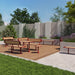 Gewerbefabrik Sitzbank Walsleben Outdoor Bank Parkbank Holz Rot RAL 3001 Stadt