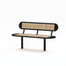 Gewerbefabrik Sitzbank Walsleben Outdoor Bank Parkbank Holz Schwarz RAL 9017