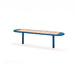Gewerbefabrik Sitzbank Walsrode Outdoor Bank Parkbank Holz Blau RAL 5005