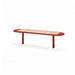 Gewerbefabrik Sitzbank Walsrode Outdoor Bank Parkbank Holz Rot RAL 3001