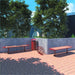 Gewerbefabrik Sitzbank Walsrode Outdoor Bank Parkbank Holz Rot RAL 3001 Stadt