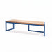 Gewerbefabrik Sitzbank Wernau Outdoor Bank Parkbank Holz Blau RAL 5005