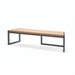 Gewerbefabrik Sitzbank Wernau Outdoor Bank Parkbank Holz Grau RAL 7011